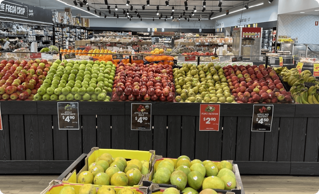 Spano's Abouts Us Fruit Section