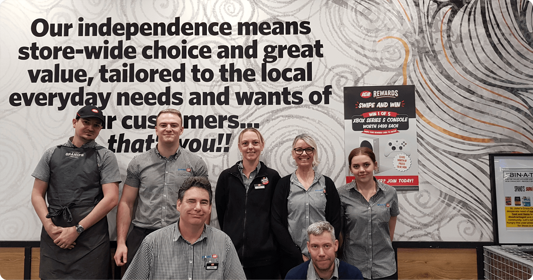 Spano's IGA Robina About Team Photo