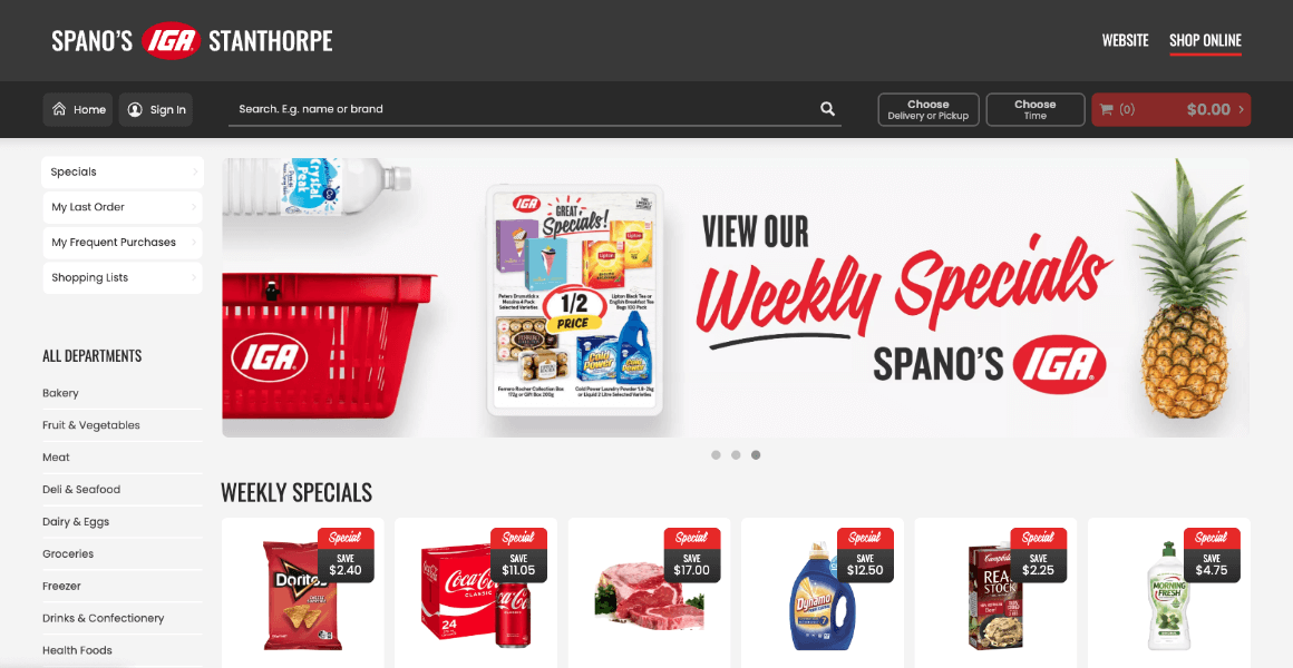 Spano's Stanthorpe IGA Shop Online